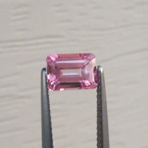 Loose Natural Rose Pink Topaz Emerald Gem 7x5mm