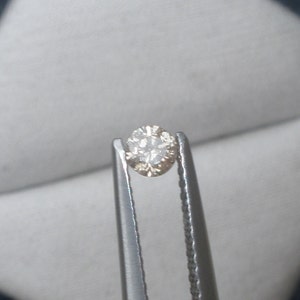 3.5mm Champagne diamond loose faceted natural round 0.15 carats