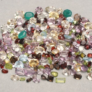 Over 200 Carats of Loose Natural Gemstone Mix Parcel Lot For Jewelry and Gem Collecting