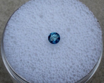 3mm blue diamond loose round 0.14 carats