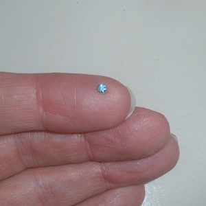 Blue sapphire round loose faceted natural gem 2mm