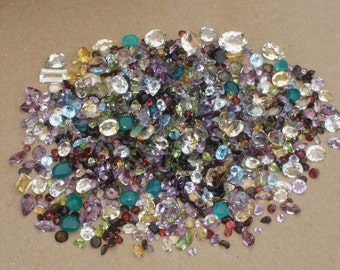 1000 Karat facettierte Edelstein Lot, natürliche Mischung Edelsteine