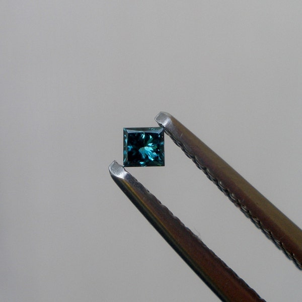 Blue Princess Diamond loose faceted cut 2mm