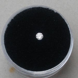 White Natural Diamond Loose Faceted Round 3mm VVS1 Clarity