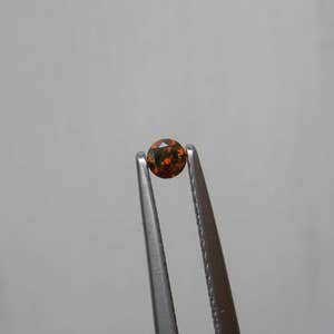 3mm Cognac Red Loose Faceted Natural Diamond 0.10 carat