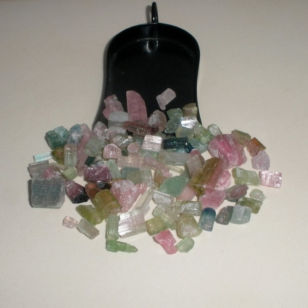 Tourmaline crystal rough  gem mix parcel lot over 100 carats