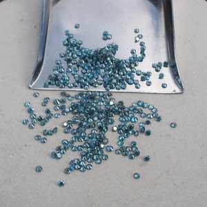 Over 1/4 Carat Loose Blue Diamond Parcel 1.5mm image 2