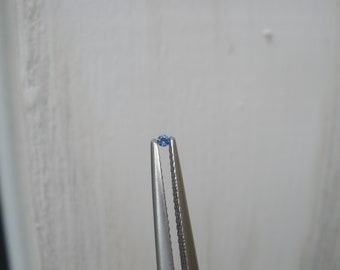 1.5mm Faceted Blue Sapphire Round Gem, AAA Quality