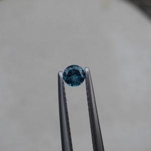 3.5mm Blue Diamond Loose Faceted Round 0.15 Carat
