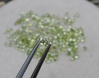 Peridot Round Loose Faceted Natural Gem 2mm