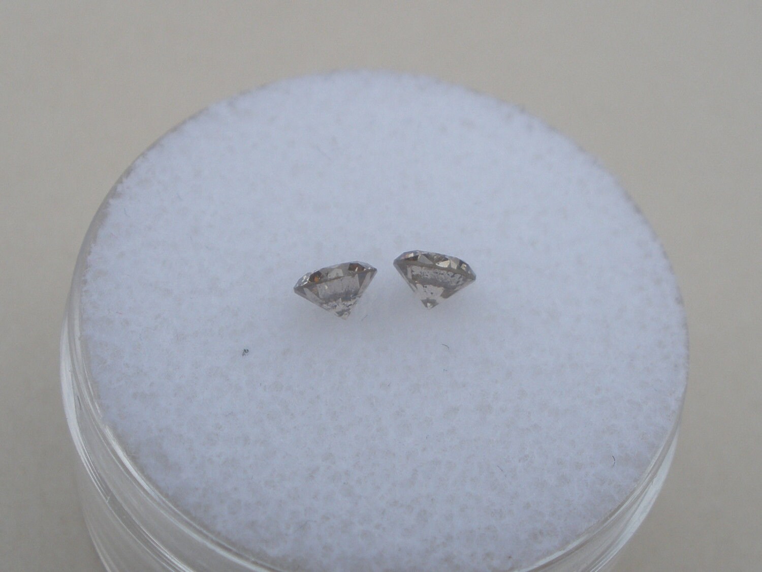 Champagne Diamond Faceted Round ~ Various Sizes