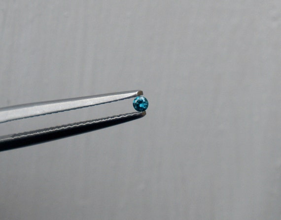 Blue Diamond Loose Faceted Round Natural Pair 2mm Blue Diamond Loose Faceted Round Natural Pair 2mm