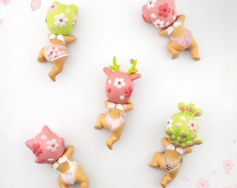 Pink Sonny Angel Hippers Cherry Blossom, Kawaii Phone Charm