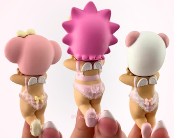 Pink Sonny Angel Hipper Charm, Handmade Kawaii Phone Accessory