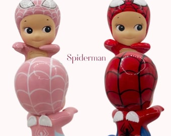 Spiderman Sonny Angel Hipper Custom, Handmade Kawaii Phone Accessory