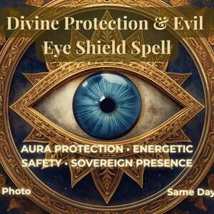 Evil Eye Shield Spell | Divine Protection, Energy Cleansing (Digital PDF Guidance)