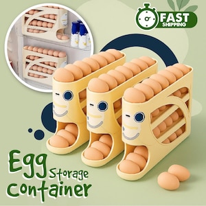 Rolling Egg Storage Holder, Egg Rolling Machine, Ladder Style Egg Container, Stackable egg Holder, Fresh Egg Holder, Egg Holder, Egg Racks