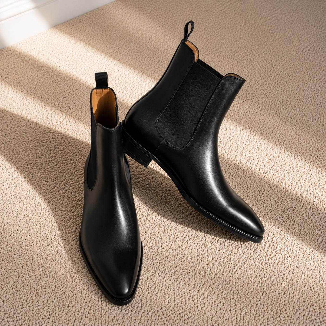 Mens Pointed Toe Chelsea Boots - Etsy