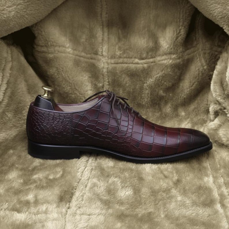 Premium burgundy oxford shoes ideal for weddings, formal wear, and evening outfits