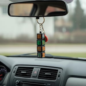Rubik's Cube Schlüsselbund STL-Datei - 3D druckbares stapelbares Puzzle, digitaler Download