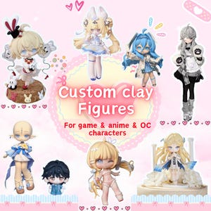 Figura chibi personalizada por encargo / Figura esculpida a mano de anime, videojuegos o personajes originales.