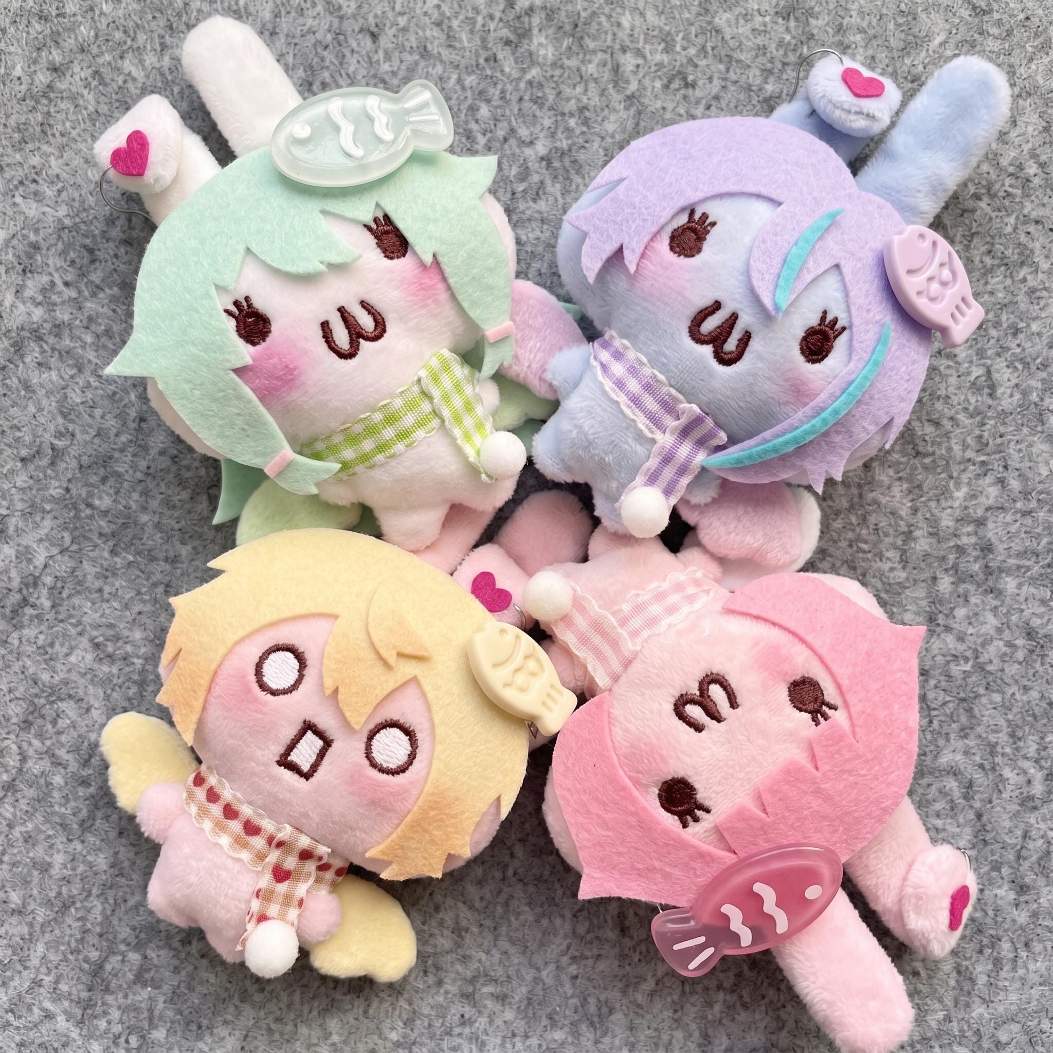 Project Sekai Custom Chibi Felt Bunny Plush, Wxs Character Doll