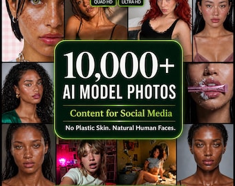 Plus de 10 000 photos de modèles IA réalistes pour les réseaux sociaux