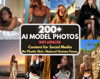 Model Influencer Style AI Model Photos – 200+ Visuals Stock Photo