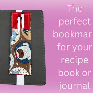 Handmade Fabric Pen Holder | Elastic Journal Loop, Multiple Patterns