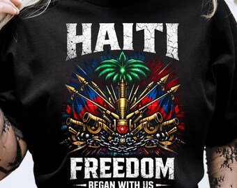 Haiti Freedom PNG Haitian Pride Flag Heritage Culture Caribbean Roots Patriotic Design Vintage Style Printable PNG