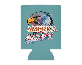Enfriador de latas America Strong Eagle / Enfriador de latas patriótico de 250 años