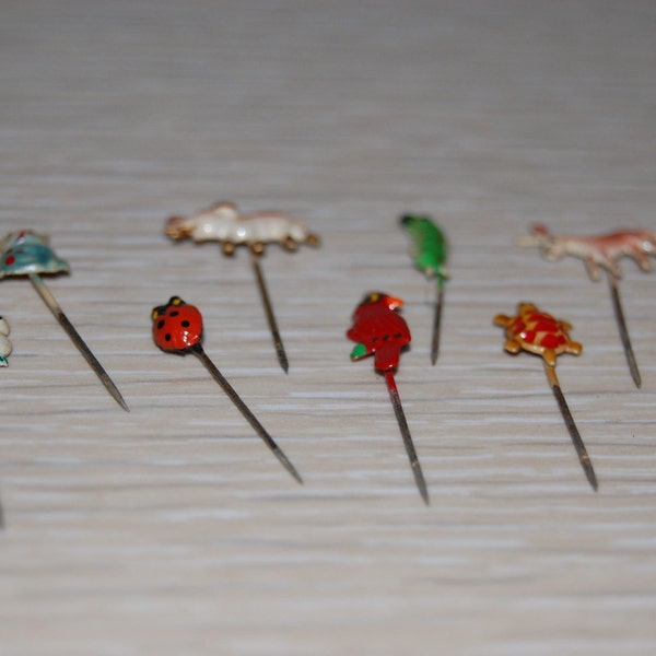 Animal themed stick pins