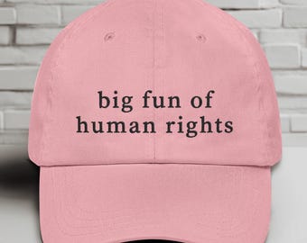 Human Rights Embroidered Dad Cap, Resist No Kings Activist Hat, Abolish ICE Progressive Liberal Gift, Anti Trump Leftist Dad Hat