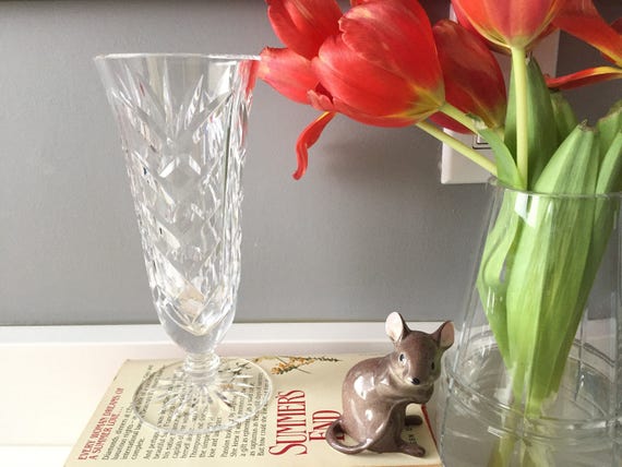 Waterford Crystal Vase Cut Crystal Vases Bud Vase Etsy