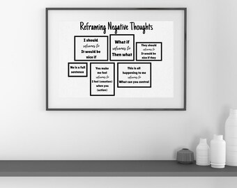 Descarga instantánea: Reinterpretación minimalista de pensamientos negativos en blanco y negro