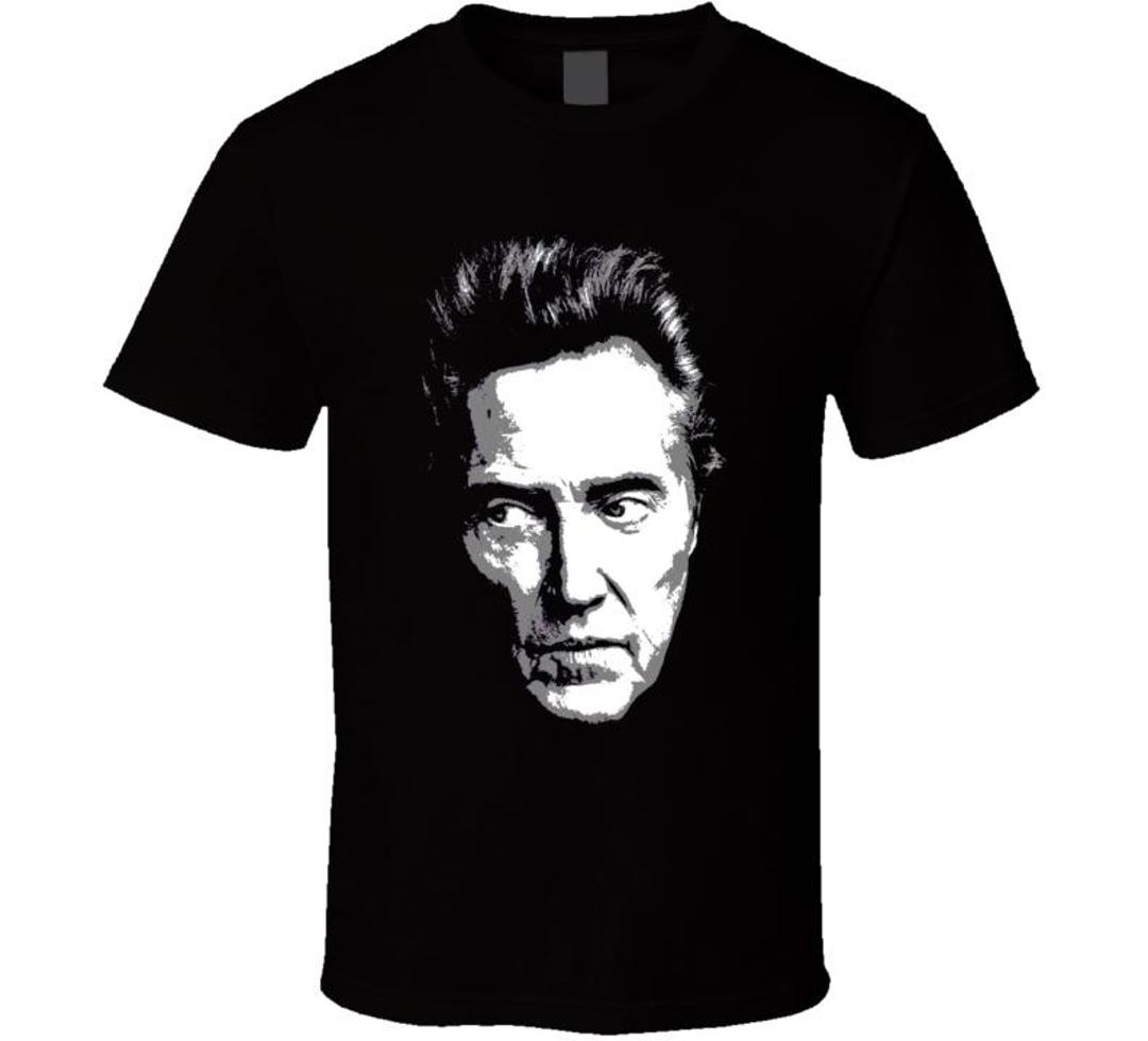 Christopher Walken Portrait Black And White T Shirt Etsy