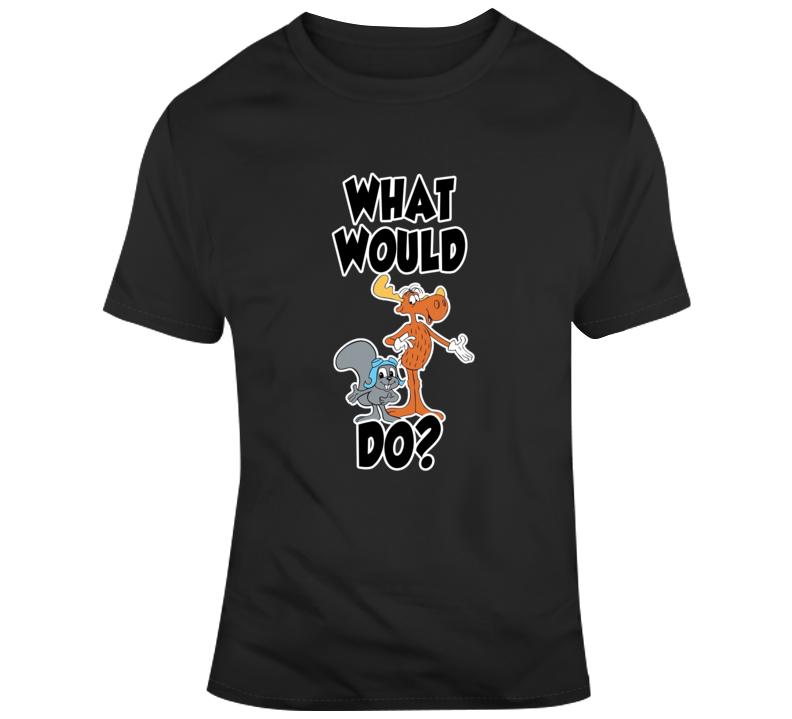 Rocky And Bullwinkle Shirts In Various Sizes And Colors For Fans - Foto 8