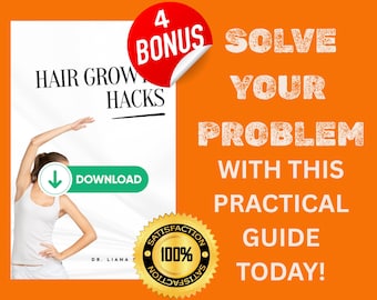 Hair Growth Hacks | Natural Hair Growth Guide for Strong, Healthy Hair | Digital Wellness PDF