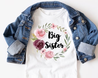 Big Sister Shirt-Big Sister Announcement Shirt-Big Sister Outfit-Big Sister Shirt Announcement-Big Sister Shirt-Pink Raglan Top