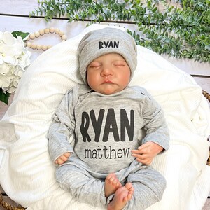 Newborn boy coming home outfit baby boy coming home outfit personalized baby boy going home outfit boy coming home outfit newborn boy outfit