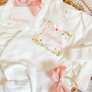Baby Girl Name Frame With Heart Of Paper Roses – Paint & Paper Craft