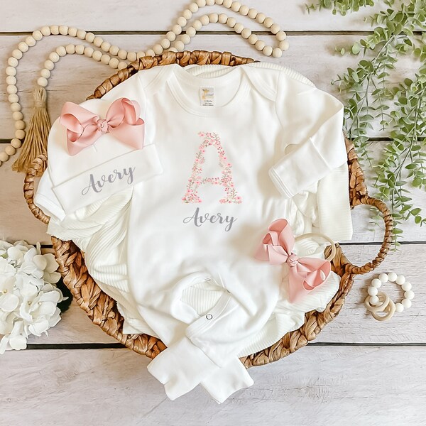 Personalized Baby Romper With Hat Etsy