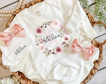 Newborn girl coming home outfit baby girl coming home outfit newborn girl coming home newborn outfit baby girl clothes for baby girl outfits
