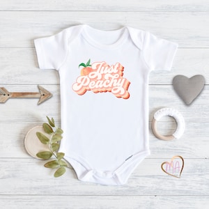Peach Baby Outfit Peach Baby Shower Gift Cute Baby Onesies® Peach baby clothes Georgia baby clothes peach onsie peach outfit for baby retro