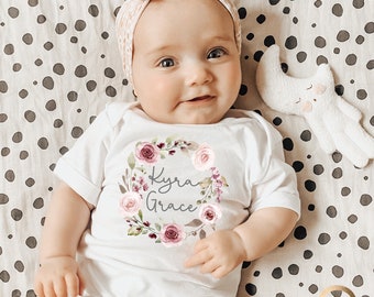 Combinaisons personnalisées pour bébé fille Vêtements bébé fille 0-3 mois Combinaisons personnalisées bébé fille pour fille