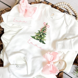 Newborn Baby Girl First Christmas outfit for baby girl Christmas outfit newborn girl Christmas baby Outfit, 1st Christmas Baby Outfit