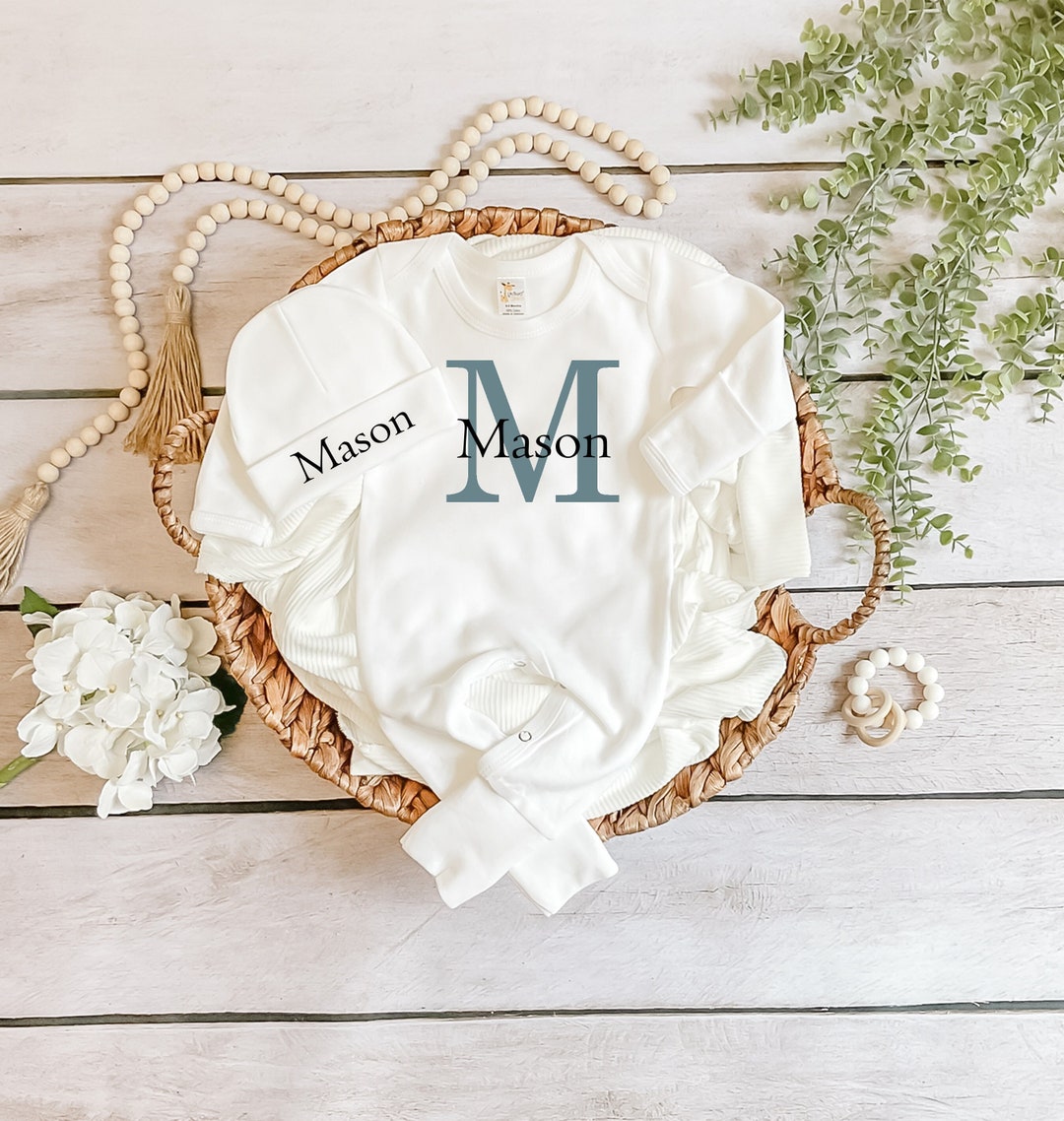 Newborn Boy Coming Home Outfit Baby Boy Clothes Personalized Baby Boy