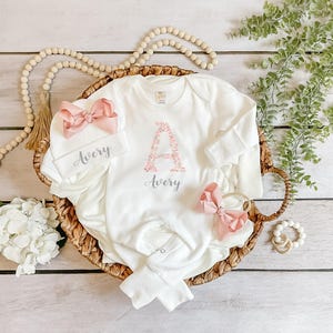 Newborn girl coming home outfit baby girl coming home outfit summer baby girl outfits personalized baby girl gifts going home outfit girl