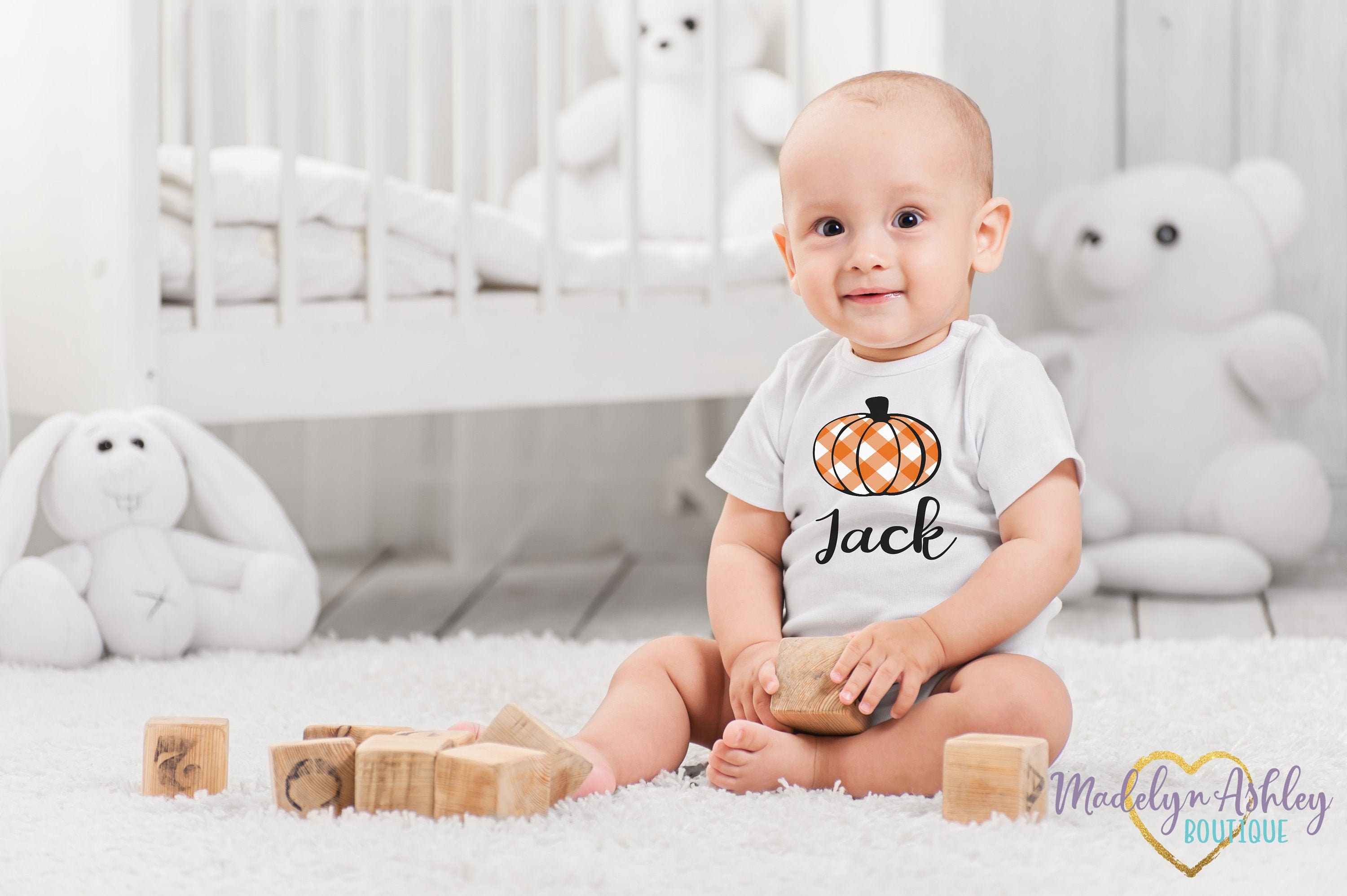 Pumpkin Onesie® Baby Boy Pumpkin Onesie® First Halloween Etsy