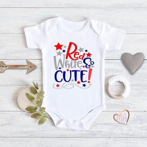 4th of July Baby Bodysuit 4th of July Baby Fourth of July Bodysuit First 4th of July Bodysuit Fourth of July Baby image 1